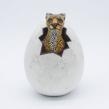 Load image into Gallery viewer, Figurine of Leopard Emerging from Ostrich Egg
